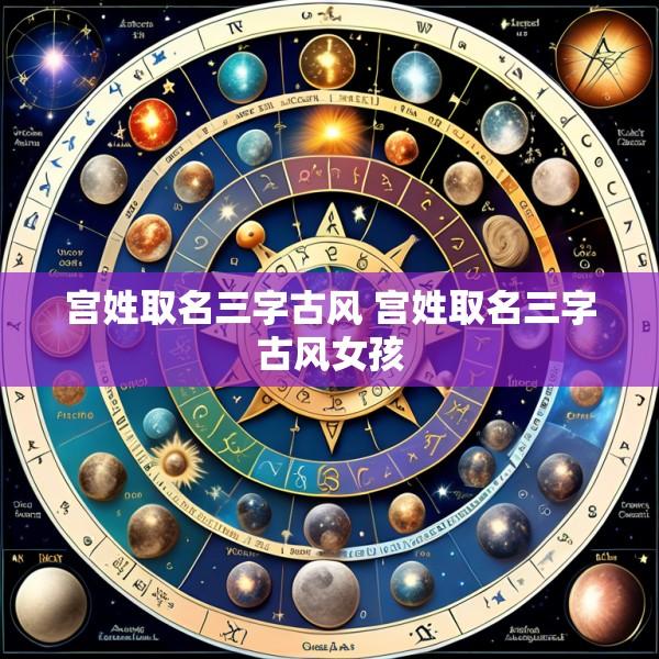 宫姓取名三字古风 宫姓取名三字古风女孩