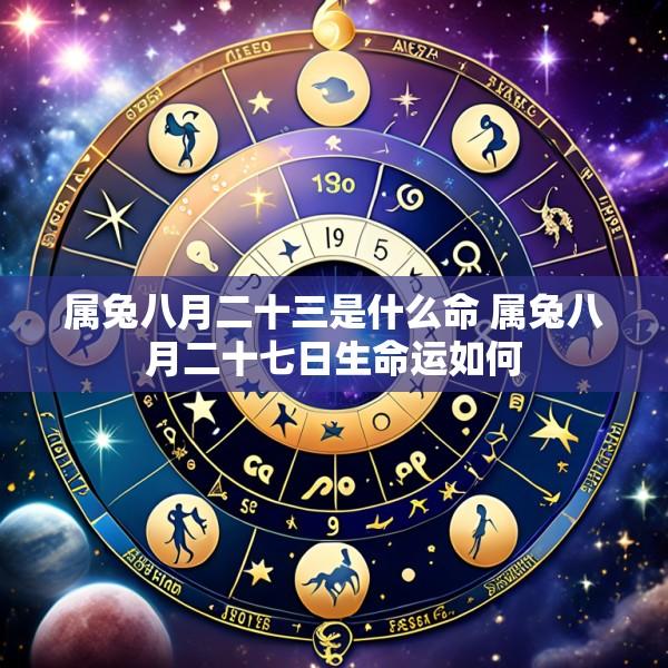 属兔八月二十三是什么命 属兔八月二十七日生命运如何