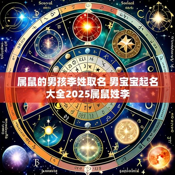 属鼠的男孩李姓取名 男宝宝起名大全2025属鼠姓李