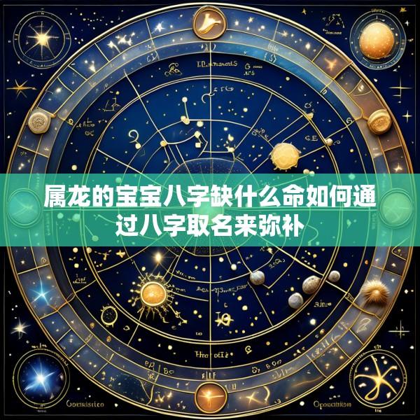 属龙的宝宝八字缺什么命如何通过八字取名来弥补