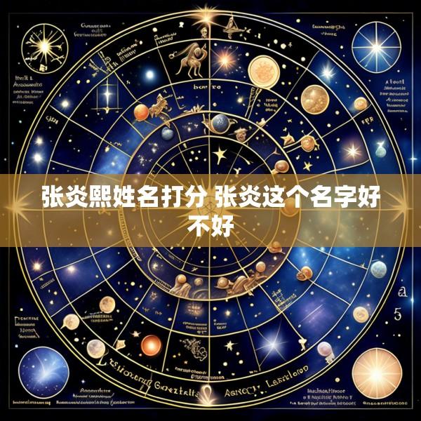 张炎熙姓名打分 张炎这个名字好不好