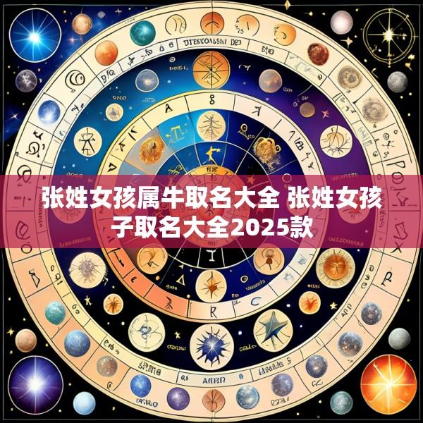 张姓女孩属牛取名大全 张姓女孩子取名大全2025款