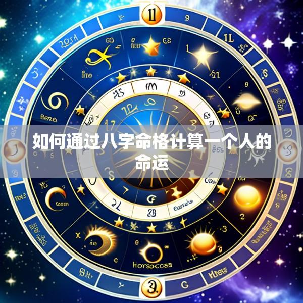 如何通过八字命格计算一个人的命运