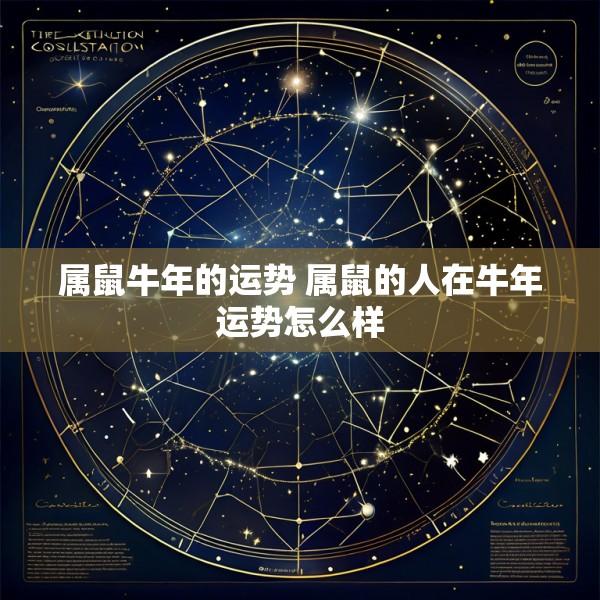 属鼠牛年的运势 属鼠的人在牛年运势怎么样