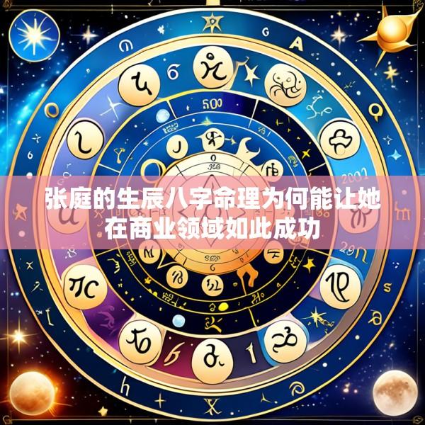 张庭的生辰八字命理为何能让她在商业领域如此成功