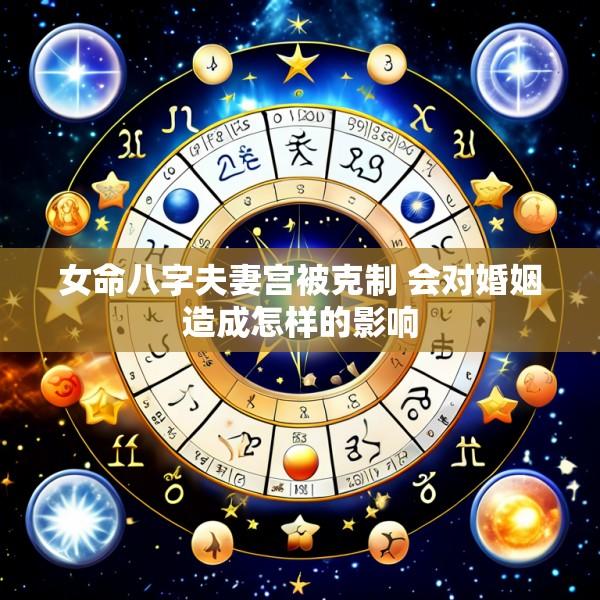 女命八字夫妻宫被克制 会对婚姻造成怎样的影响