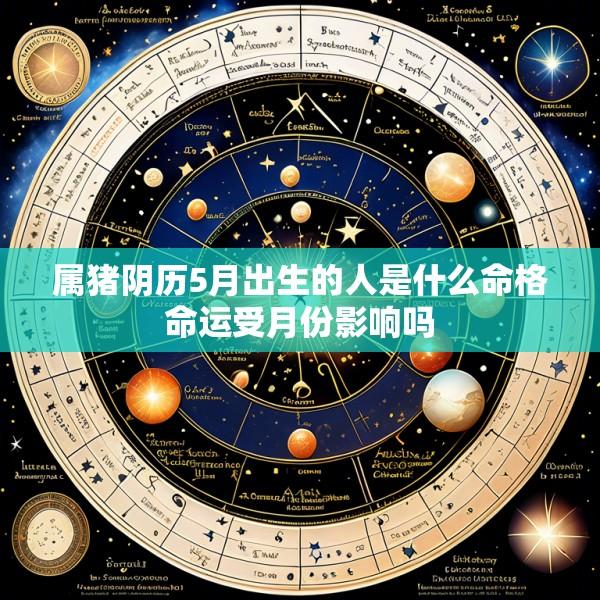 属猪阴历5月出生的人是什么命格命运受月份影响吗