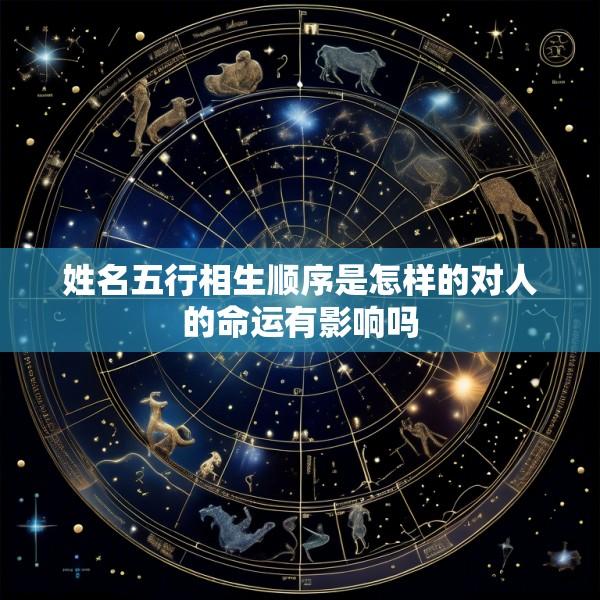 姓名五行相生顺序是怎样的对人的命运有影响吗