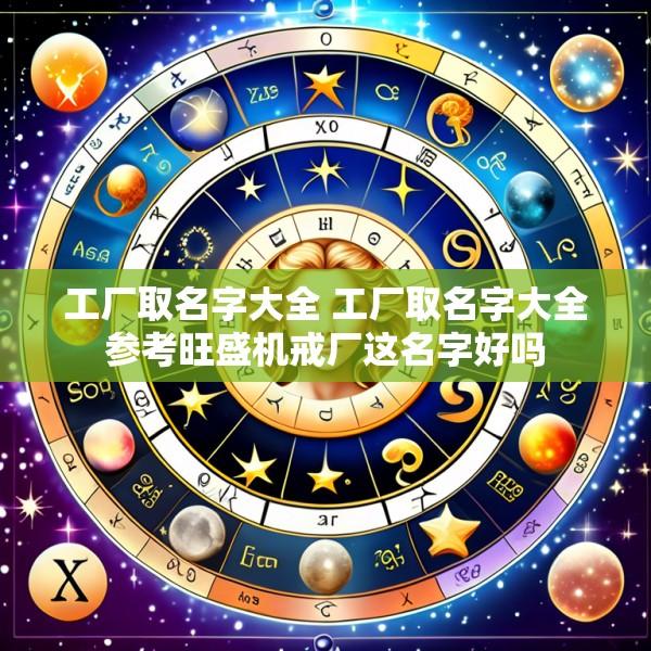 工厂取名字大全 工厂取名字大全参考旺盛机戒厂这名字好吗