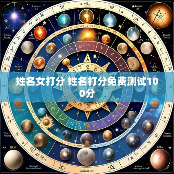姓名女打分 姓名打分免费测试100分