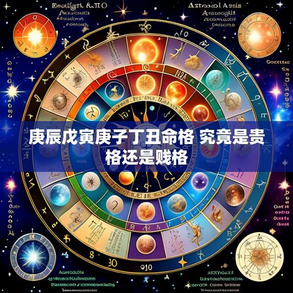 庚辰戊寅庚子丁丑命格 究竟是贵格还是贱格