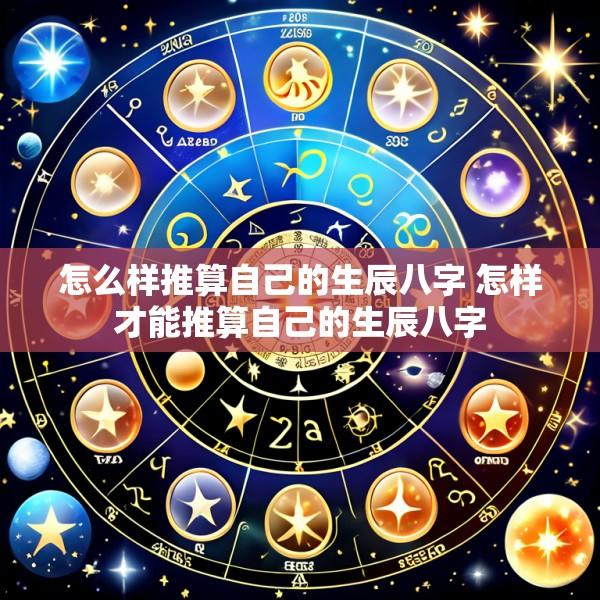怎么样推算自己的生辰八字 怎样才能推算自己的生辰八字