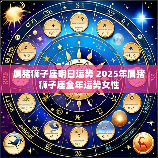属猪狮子座明日运势 2025年属猪狮子座全年运势女性