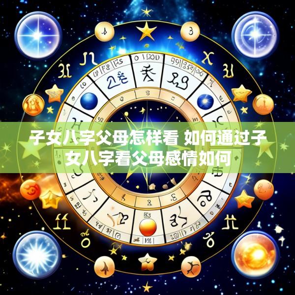 子女八字父母怎样看 如何通过子女八字看父母感情如何
