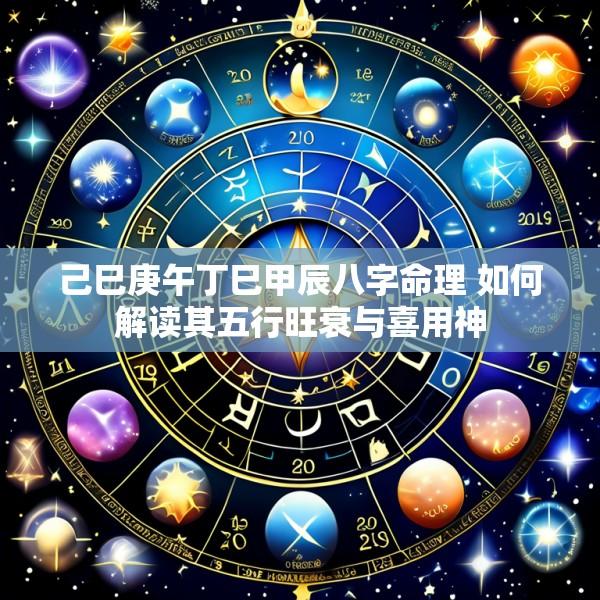 己巳庚午丁巳甲辰八字命理 如何解读其五行旺衰与喜用神