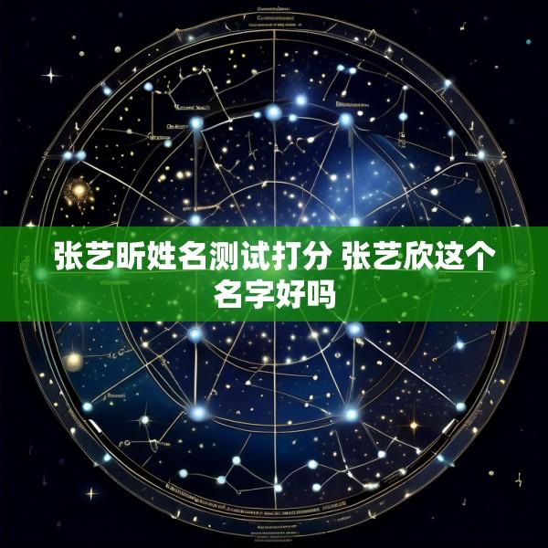 张艺昕姓名测试打分 张艺欣这个名字好吗