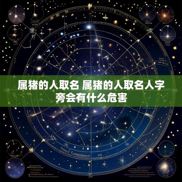 属猪的人取名 属猪的人取名人字旁会有什么危害