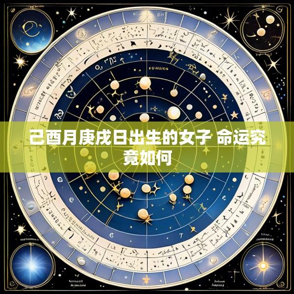 己酉月庚戌日出生的女子 命运究竟如何