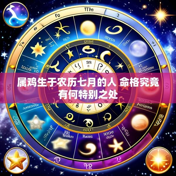 属鸡生于农历七月的人 命格究竟有何特别之处