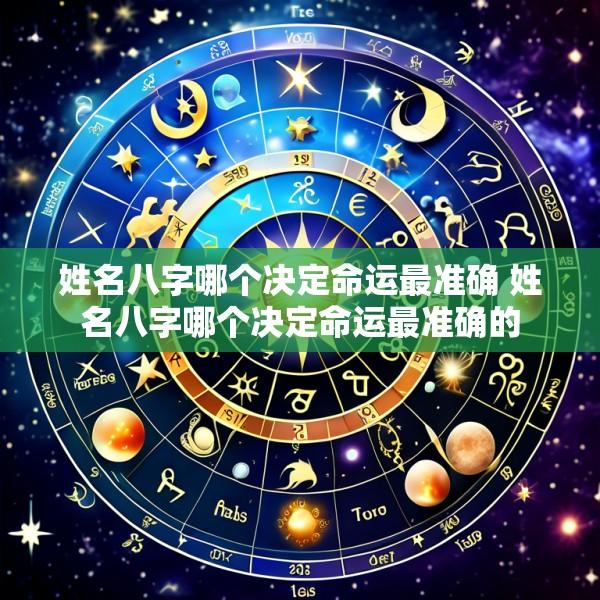 姓名八字哪个决定命运最准确 姓名八字哪个决定命运最准确的