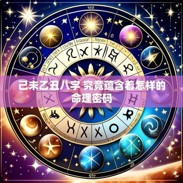 己未乙丑八字 究竟蕴含着怎样的命理密码