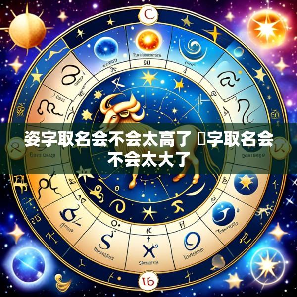 姿字取名会不会太高了 璟字取名会不会太大了