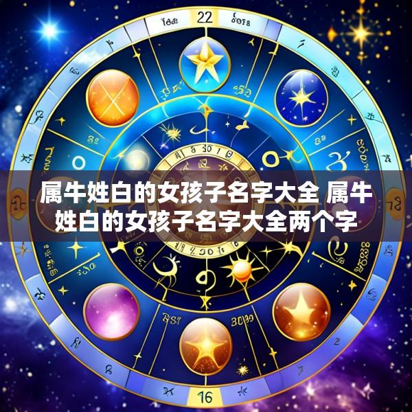 属牛姓白的女孩子名字大全 属牛姓白的女孩子名字大全两个字