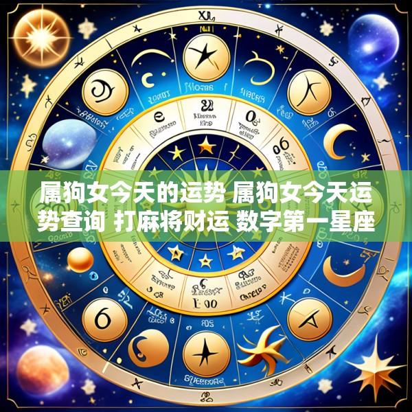 属狗女今天的运势 属狗女今天运势查询 打麻将财运 数字第一星座