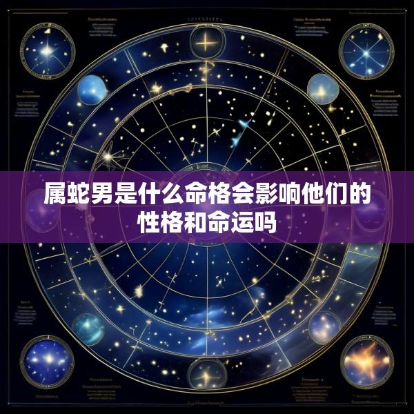 属蛇男是什么命格会影响他们的性格和命运吗