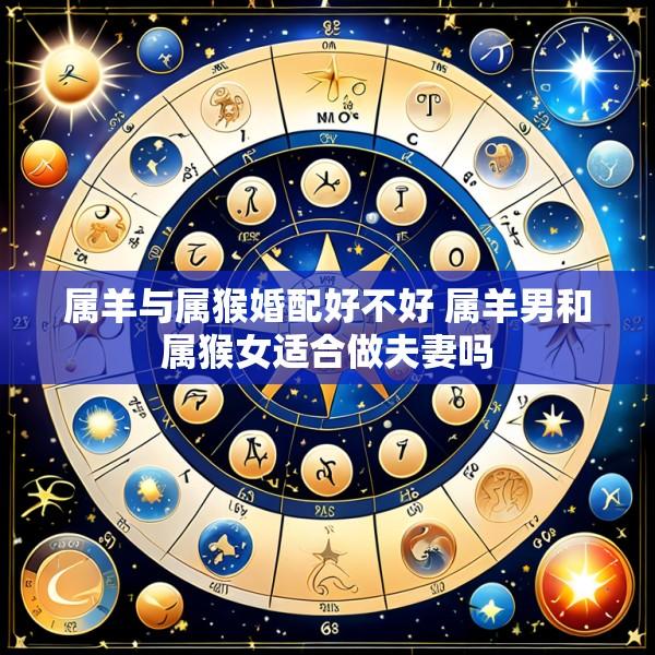 属羊与属猴婚配好不好 属羊男和属猴女适合做夫妻吗