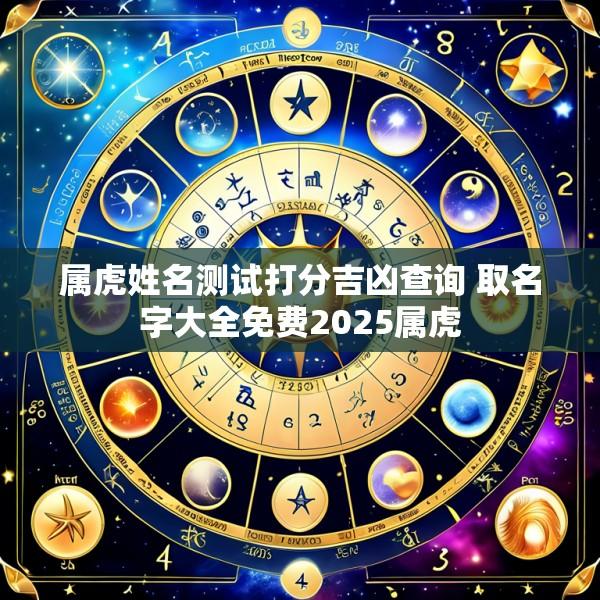 属虎姓名测试打分吉凶查询 取名字大全免费2025属虎