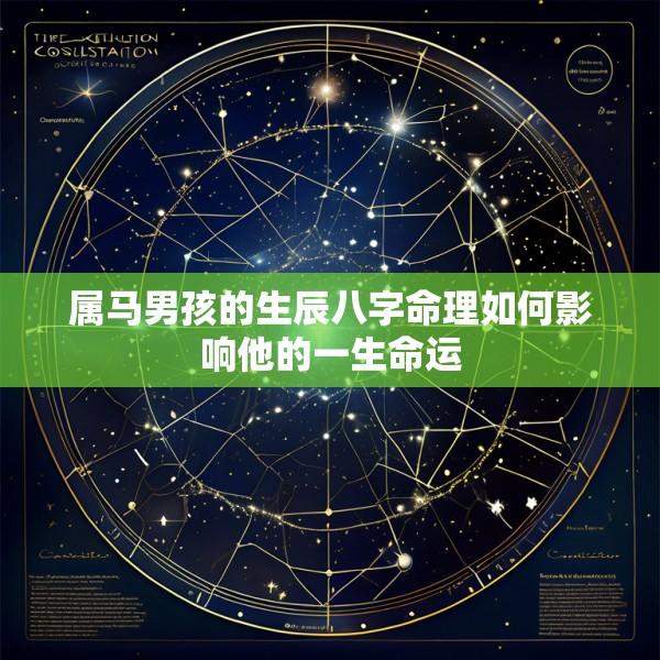 属马男孩的生辰八字命理如何影响他的一生命运