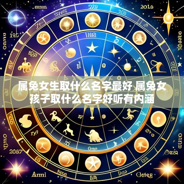 属兔女生取什么名字最好 属兔女孩子取什么名字好听有内涵