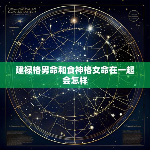 建禄格男命和食神格女命在一起会怎样