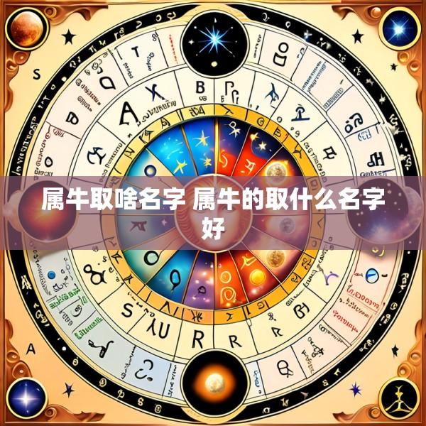 属牛取啥名字 属牛的取什么名字好