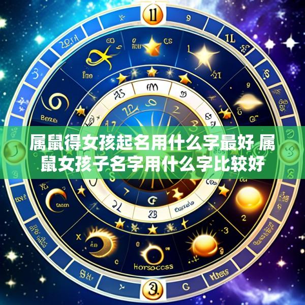 属鼠得女孩起名用什么字最好 属鼠女孩子名字用什么字比较好