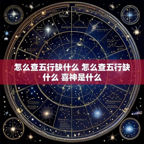 怎么查五行缺什么 怎么查五行缺什么 喜神是什么