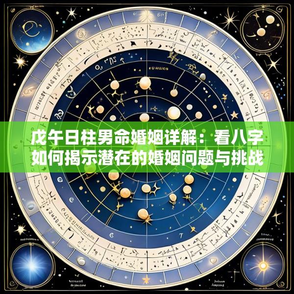 戊午日柱男命婚姻详解：看八字如何揭示潜在的婚姻问题与挑战
