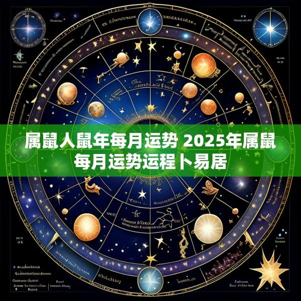 属鼠人鼠年每月运势 2025年属鼠每月运势运程卜易居