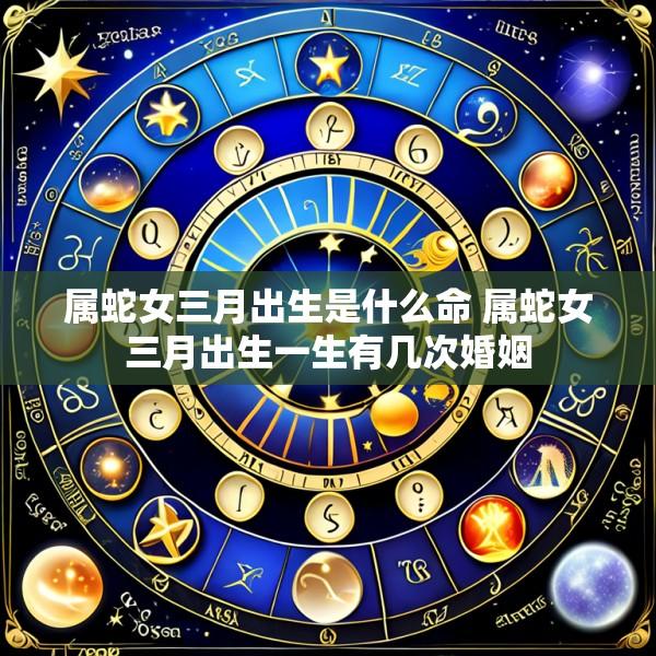 属蛇女三月出生是什么命 属蛇女三月出生一生有几次婚姻