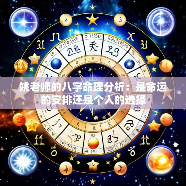 姚老师的八字命理分析：是命运的安排还是个人的选择