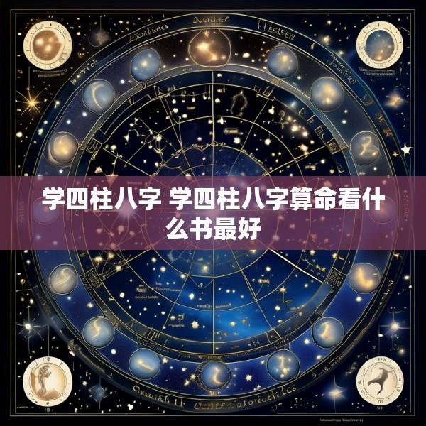 学四柱八字 学四柱八字算命看什么书最好