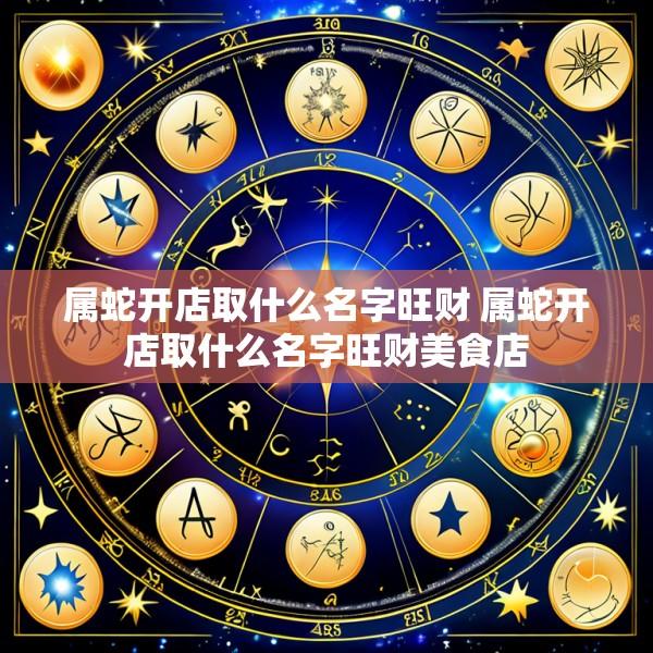 属蛇开店取什么名字旺财 属蛇开店取什么名字旺财美食店