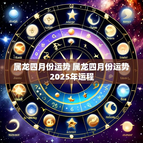 属龙四月份运势 属龙四月份运势2025年运程