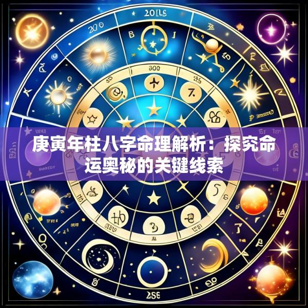 庚寅年柱八字命理解析：探究命运奥秘的关键线索