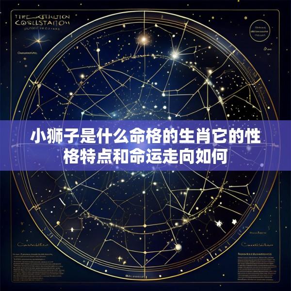 小狮子是什么命格的生肖它的性格特点和命运走向如何