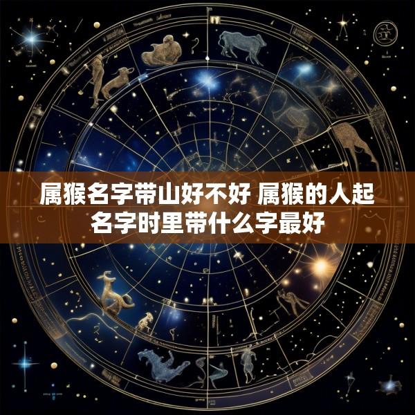 属猴名字带山好不好 属猴的人起名字时里带什么字最好