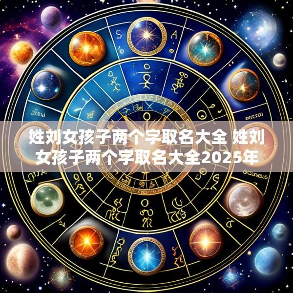 姓刘女孩子两个字取名大全 姓刘女孩子两个字取名大全2025年