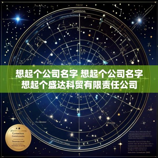 想起个公司名字 想起个公司名字想起个盛达科贸有限责任公司