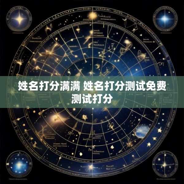 姓名打分满满 姓名打分测试免费测试打分